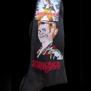 Ace Ventura Black Novelty Socks